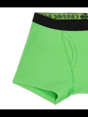 Chrome Hearts Neon Green Boxer Briefs with Black Waistband